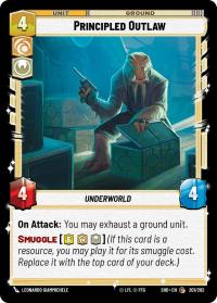 star wars unlimited shadows of the galaxy principled outlaw