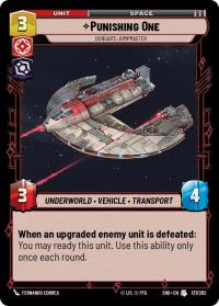 star wars unlimited shadows of the galaxy punishing one dengar s jumpmaster foil
