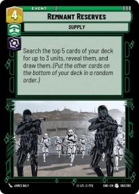 star wars unlimited shadows of the galaxy remnant reserves