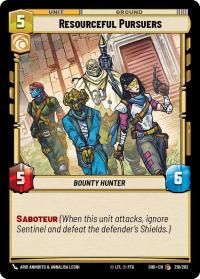 star wars unlimited shadows of the galaxy resourceful pursuers foil