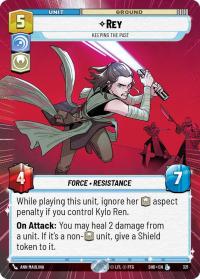 star wars unlimited shadows of the galaxy rey keeping the past hyperspace