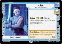 star wars unlimited shadows of the galaxy rey more than a scavenger foil
