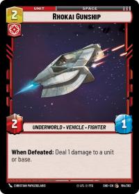 star wars unlimited shadows of the galaxy rhokai gunship
