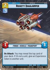 star wars unlimited shadows of the galaxy rickety quadjumper hyperspace
