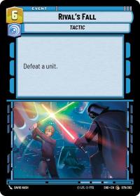 star wars unlimited shadows of the galaxy rival s fall foil