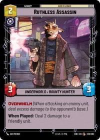 star wars unlimited shadows of the galaxy ruthless assassin