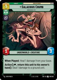 star wars unlimited shadows of the galaxy salacious crumb obnoxious pet foil