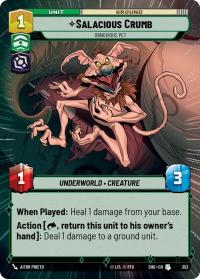 star wars unlimited shadows of the galaxy salacious crumb obnoxious pet hyperspace foil