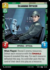star wars unlimited shadows of the galaxy scanning officer foil
