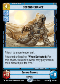 star wars unlimited shadows of the galaxy second chance foil