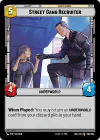 star wars unlimited shadows of the galaxy street gang recruiter