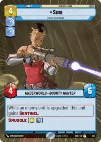 star wars unlimited shadows of the galaxy sugi hired guardian hyperspace foil