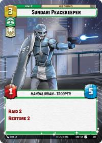 star wars unlimited shadows of the galaxy sundari peacekeeper hyperspace