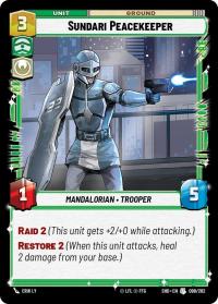 star wars unlimited shadows of the galaxy sundari peacekeeper
