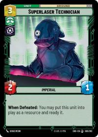 star wars unlimited shadows of the galaxy superlaser technician