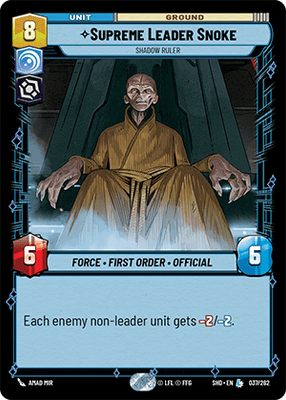 Supreme Leader Snoke - Shadow Ruler - Foil