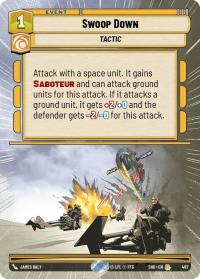 star wars unlimited shadows of the galaxy swoop down hyperspace foil
