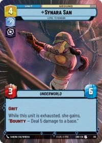 star wars unlimited shadows of the galaxy synara san loyal to kragan hyperspace