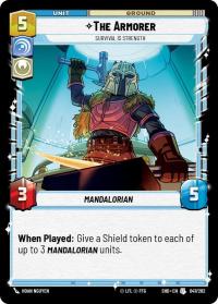 star wars unlimited shadows of the galaxy the armorer survival is strength foil