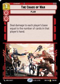 star wars unlimited shadows of the galaxy the chaos of war