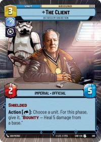 star wars unlimited shadows of the galaxy the client dictated by discretion hyperspace