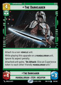 star wars unlimited shadows of the galaxy the darksaber foil