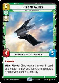 star wars unlimited shadows of the galaxy the marauder shuttling the bad batch foil