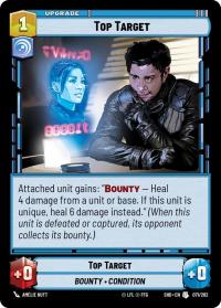 star wars unlimited shadows of the galaxy top target foil