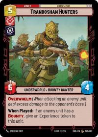 star wars unlimited shadows of the galaxy trandoshan hunters