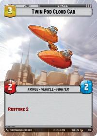 star wars unlimited shadows of the galaxy twin pod cloud car hyperspace