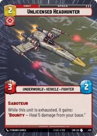 star wars unlimited shadows of the galaxy unlicensed headhunter hyperspace