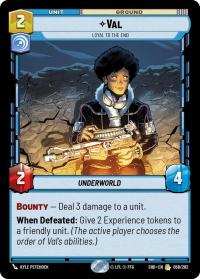 star wars unlimited shadows of the galaxy val loyal to the end