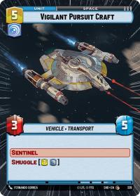 star wars unlimited shadows of the galaxy vigilant pursuit craft hyperspace foil