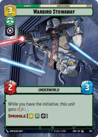 star wars unlimited shadows of the galaxy warbird stowaway hyperspace