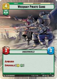 star wars unlimited shadows of the galaxy weequay pirate gang hyperspace foil