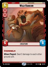 star wars unlimited shadows of the galaxy wild rancor foil