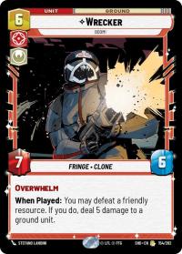 star wars unlimited shadows of the galaxy wrecker boom foil