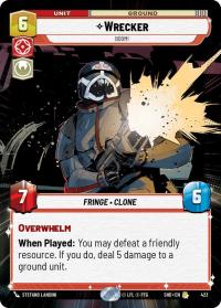 star wars unlimited shadows of the galaxy wrecker boom hyperspace foil