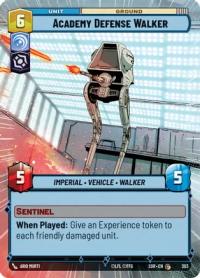 star wars unlimited spark of rebellion academy defense walker hyperspace foil
