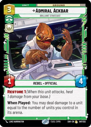 Admiral Ackbar - Brilliant Strategist - Foil