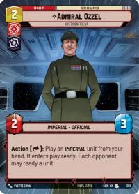 star wars unlimited spark of rebellion admiral ozzel overconfident hyperspace foil