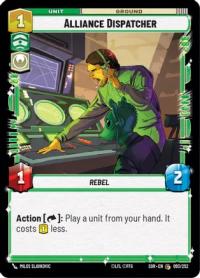 star wars unlimited spark of rebellion alliance dispatcher foil