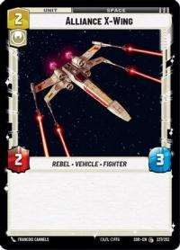 star wars unlimited spark of rebellion alliance x wing foil
