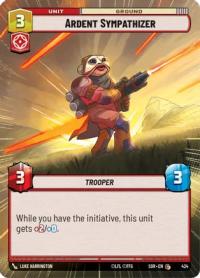 star wars unlimited spark of rebellion ardent sympathizer hyperspace foil