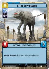 star wars unlimited spark of rebellion at at suppressor hyperspace