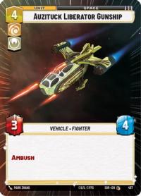 star wars unlimited spark of rebellion auzituck liberator gunship hyperspace foil