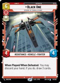 star wars unlimited spark of rebellion black one scourge of starkiller base