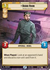 star wars unlimited spark of rebellion bodhi rook imperial defector hyperspace