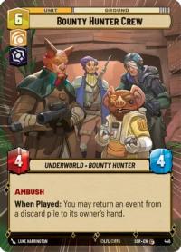 star wars unlimited spark of rebellion bounty hunter crew hyperspace foil