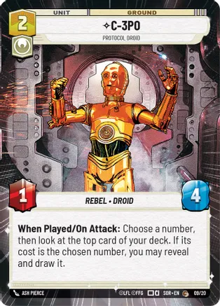 C-3PO - Protocol Droid (Hyperspace) - Weekly Play Promos